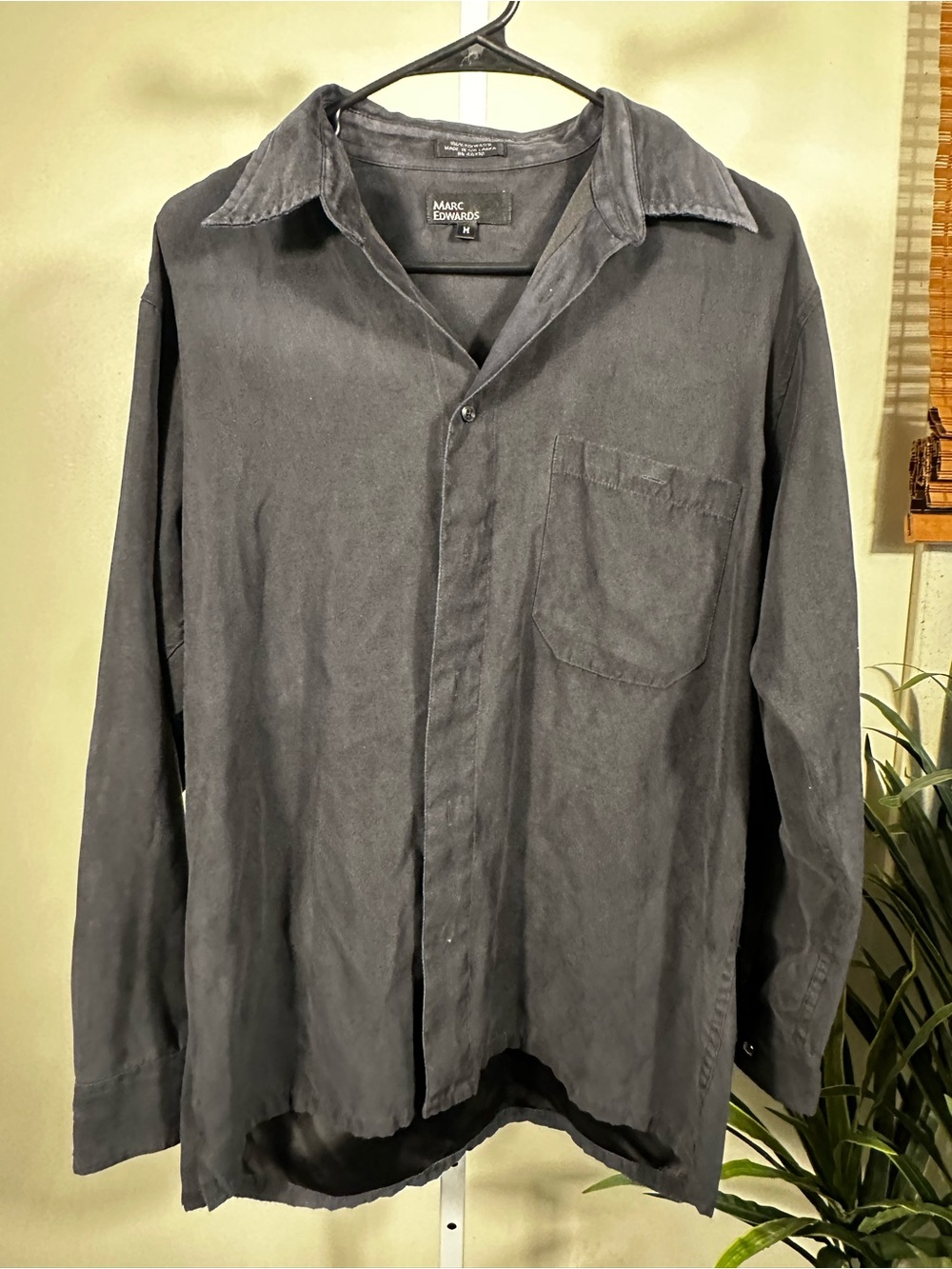 347. Marc Edwards Charcoal Button-Up Shirt